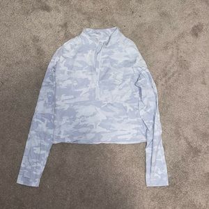 Lululemon pace pursuit long sleeve incognito camo top